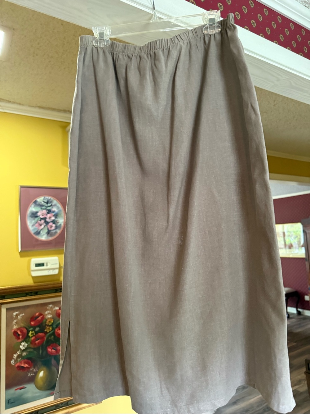 Russ Berens Malibu Classic Taupe Midi Skirt size large